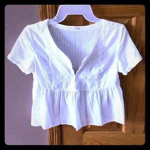 American Eagle  white  blouse